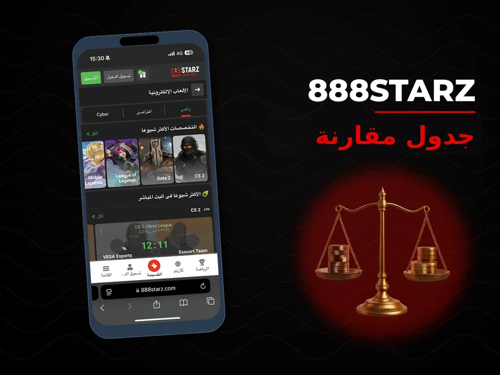 888Starz - جدول مقارنة